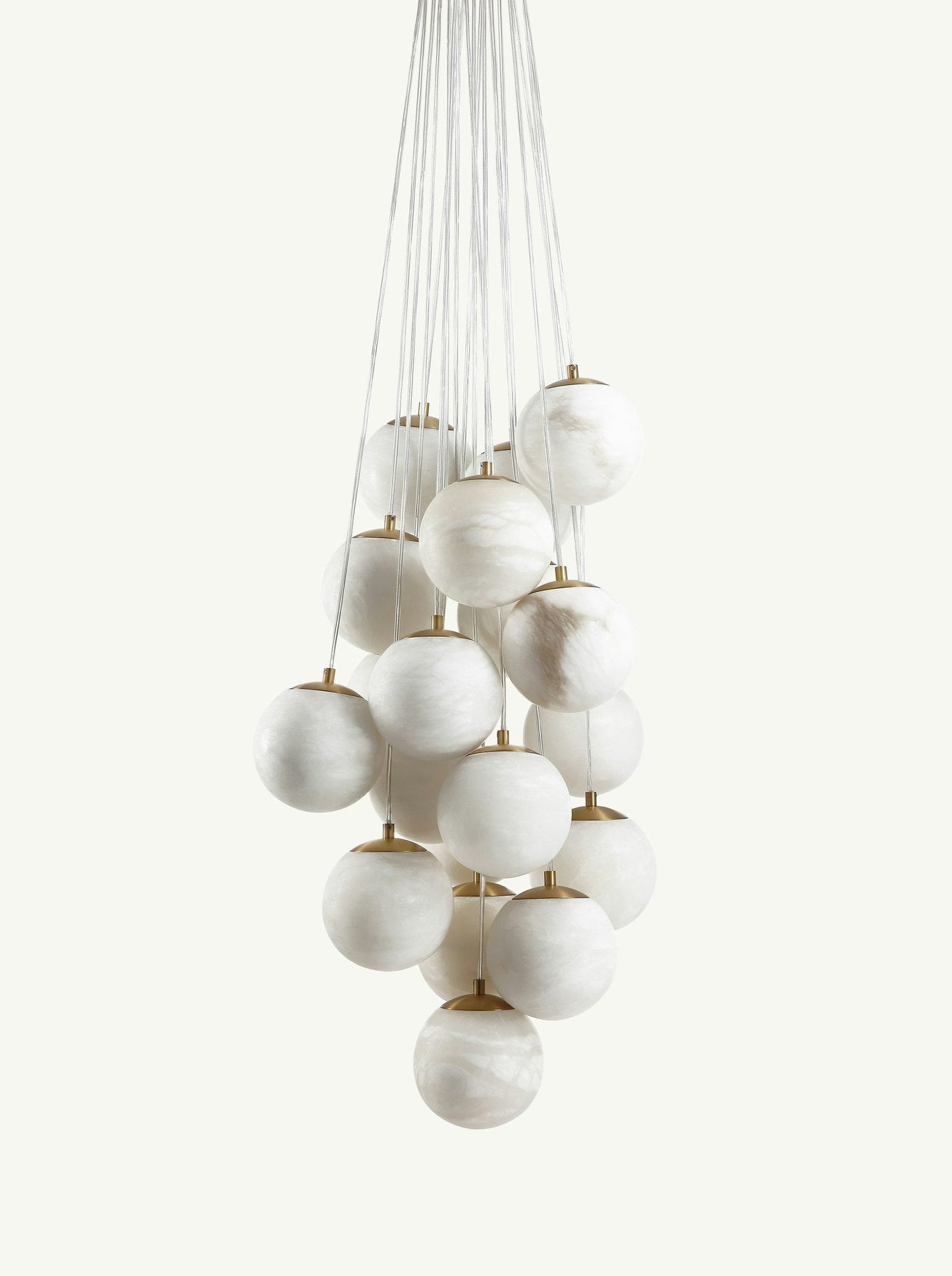 Aspen Alabaster 19 Light Chandelier 33.5"
