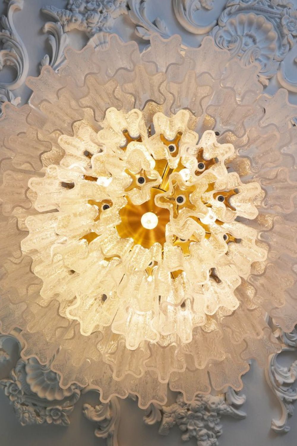 Clear Art Glass Tronchi Ceiling Light - view 13 | morylighting