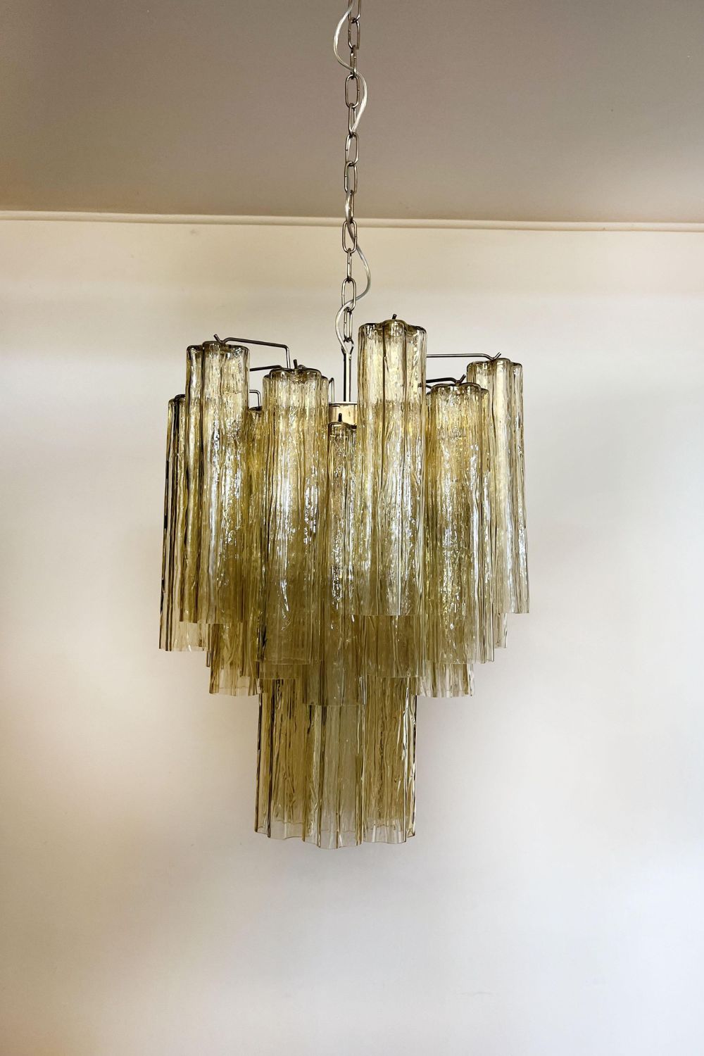 Amber Art Crystal Tube Chandelier - view 15 | morylighting