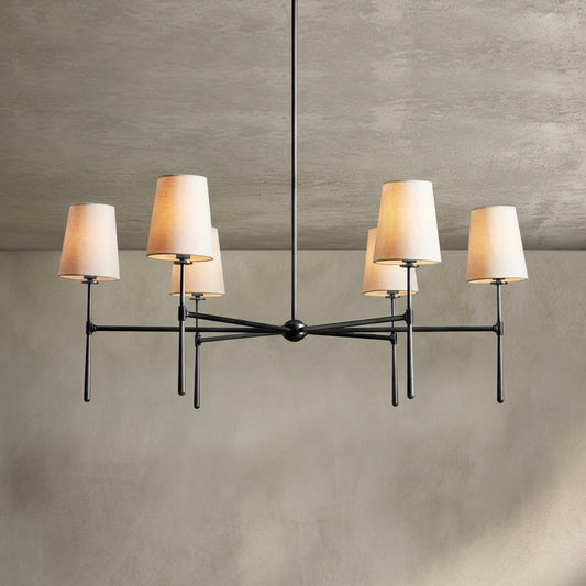 Morylighting Aura Round Chandelier 4/6 Light - Background Shot