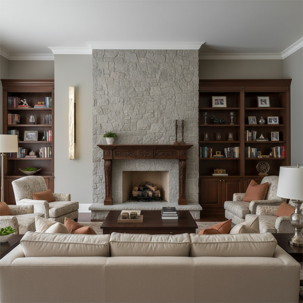 Morylighting Alabaster Linear Wall Sconce - American formal living room