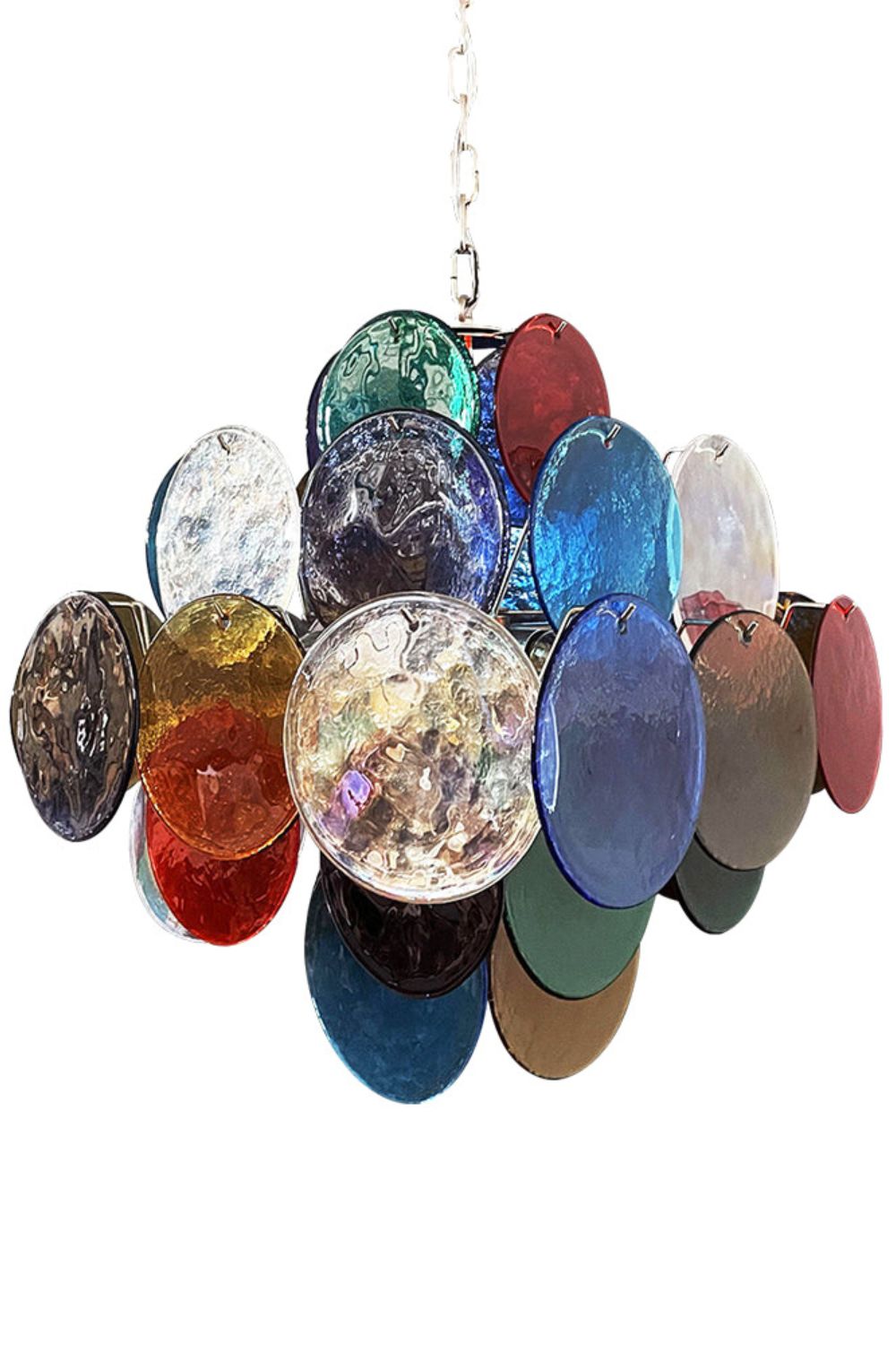 Art Glass Disc Pendant Light - view 17 | morylighting