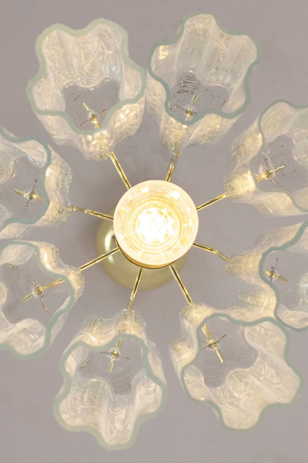 Vintage Art Glass Tronchi Pendant Light - view 9 | morylighting