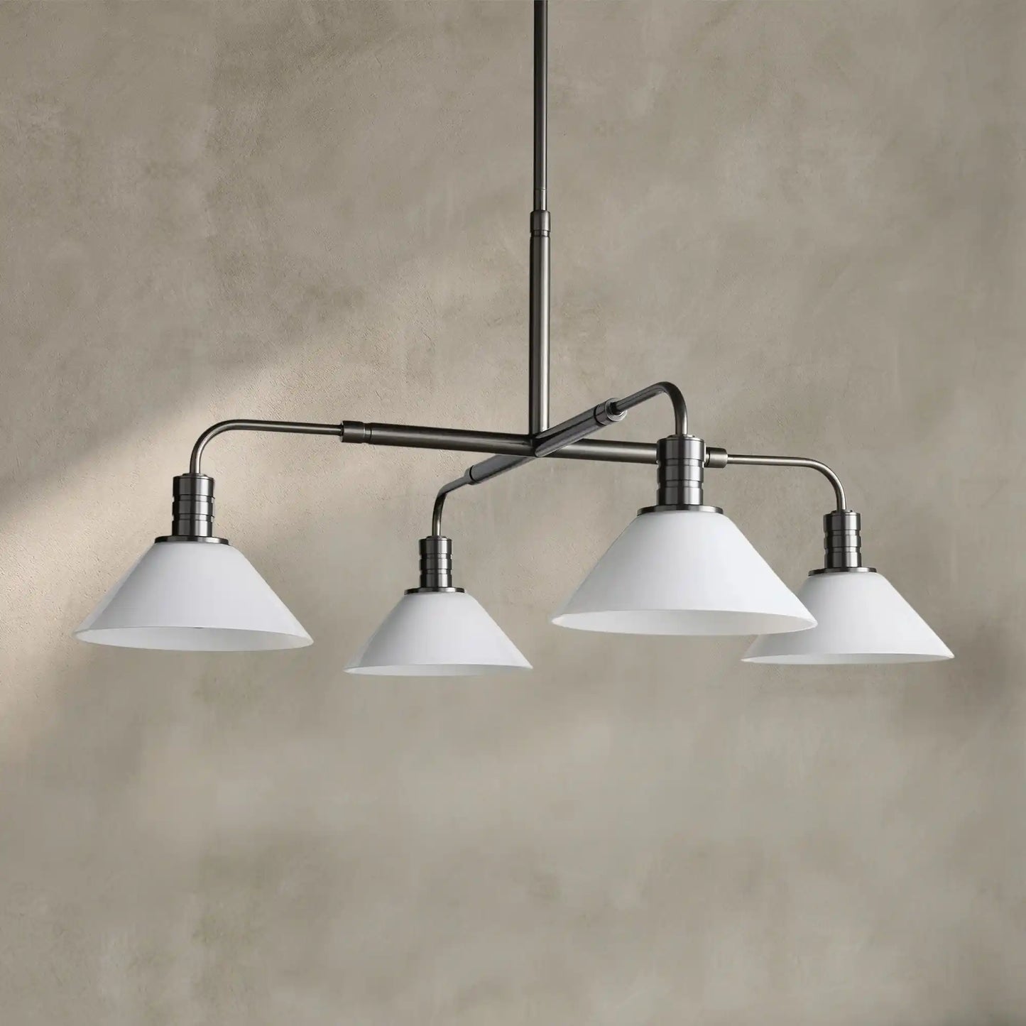 Theron Glass Round Chandelier 30'' 52''