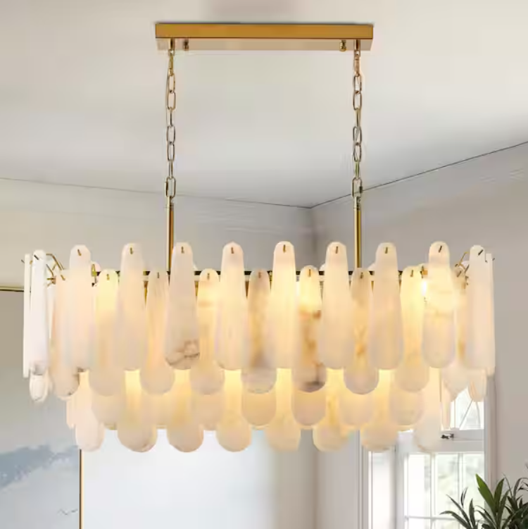 Modern Chandelier 39 in. 20-Light Gold Chandelier for Dinning Room, Living Room, Foyer, Bedroom