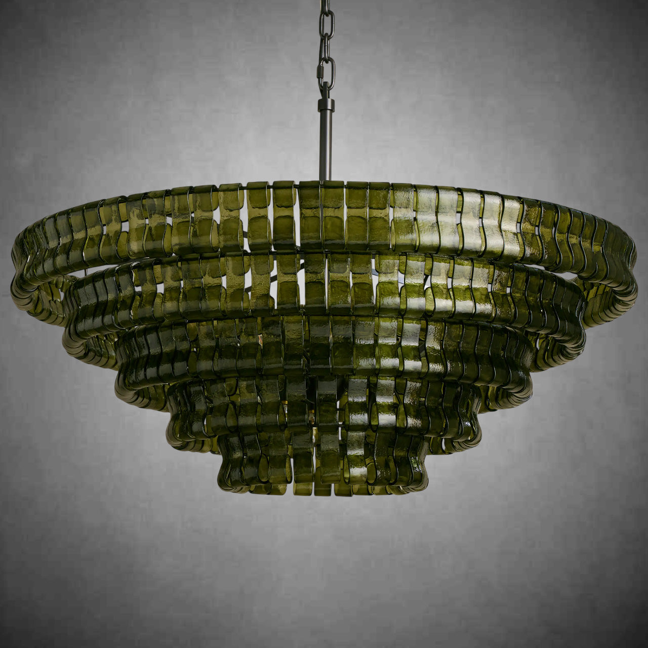 Glacien Round Glass Chandelier