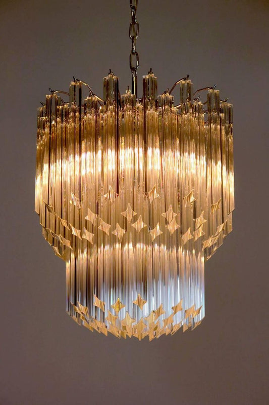 Venini Style Art Quadriedri Chandelier - view 2 | morylighting