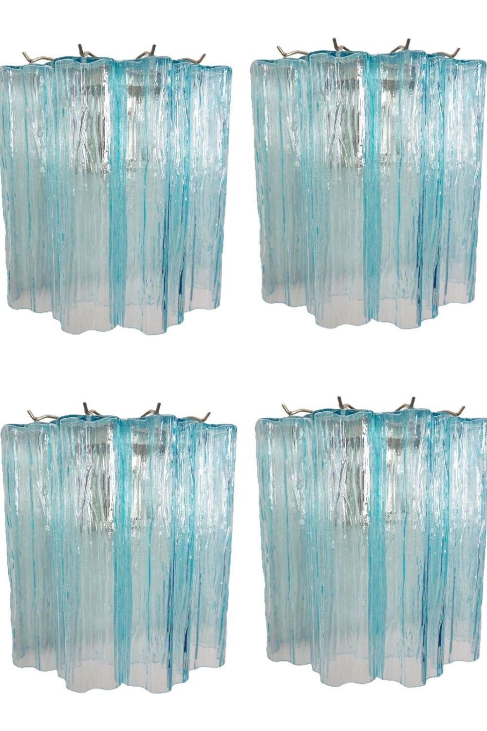 Blue Art Glass Tube Wall lamp - view 9 | morylighting