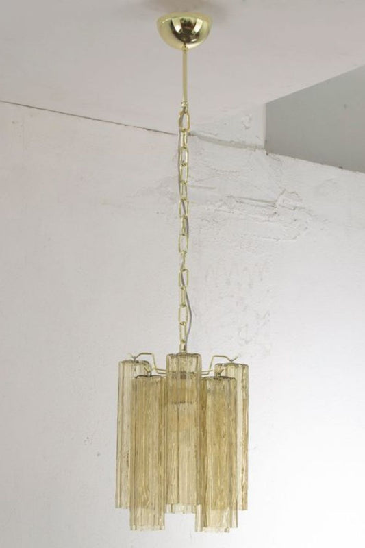 Italian Amber Art Tronchi Glass Pendant Light - view 2 | morylighting