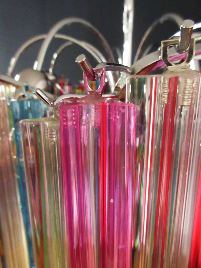 Murano Chandelier – 200 prisms – Multicolored