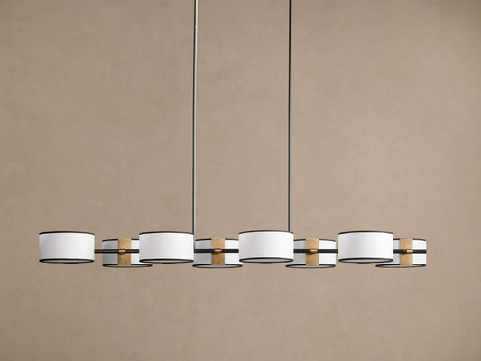 Daphne Fabric Linear Chandelier