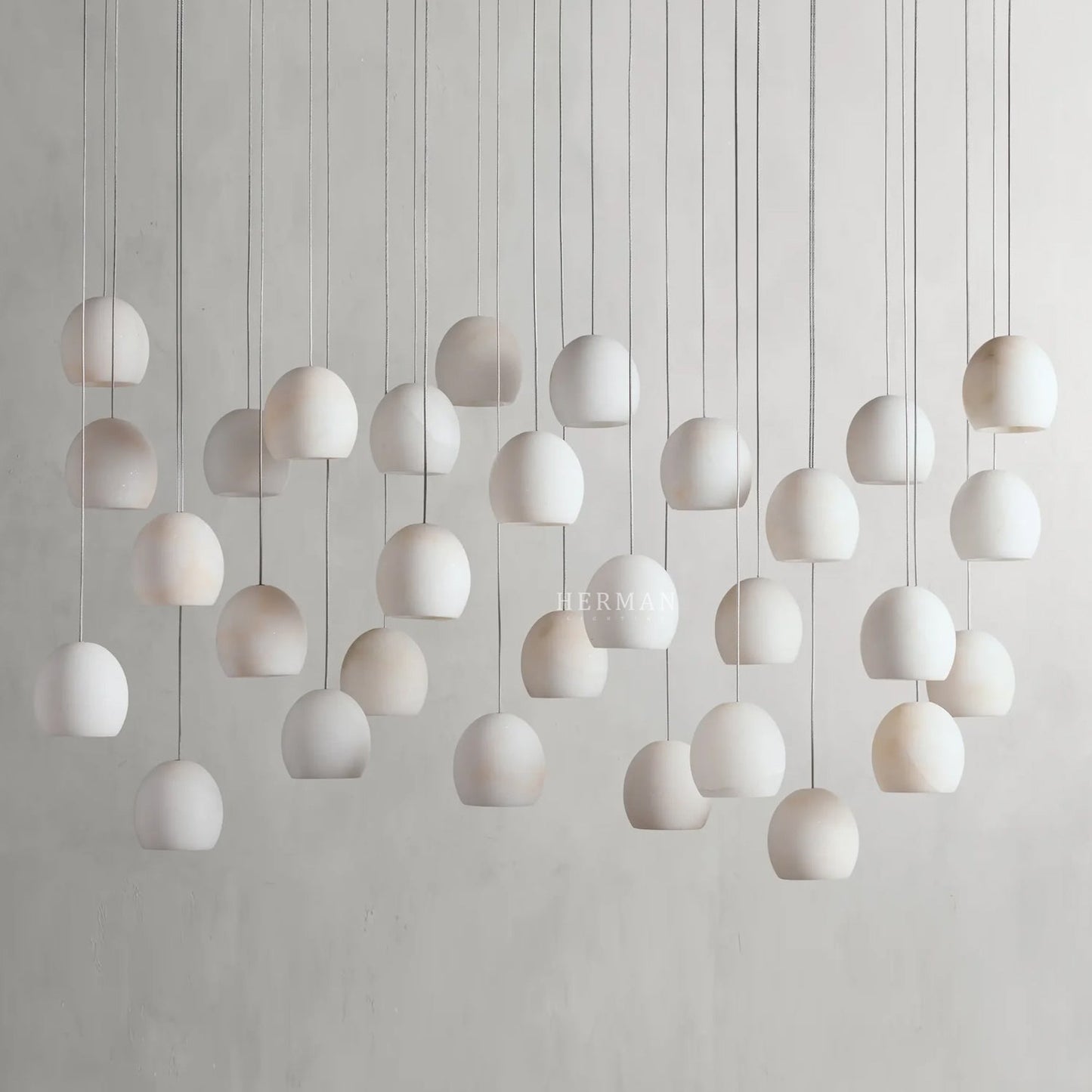 Arica Alabaster Linear Chandelier