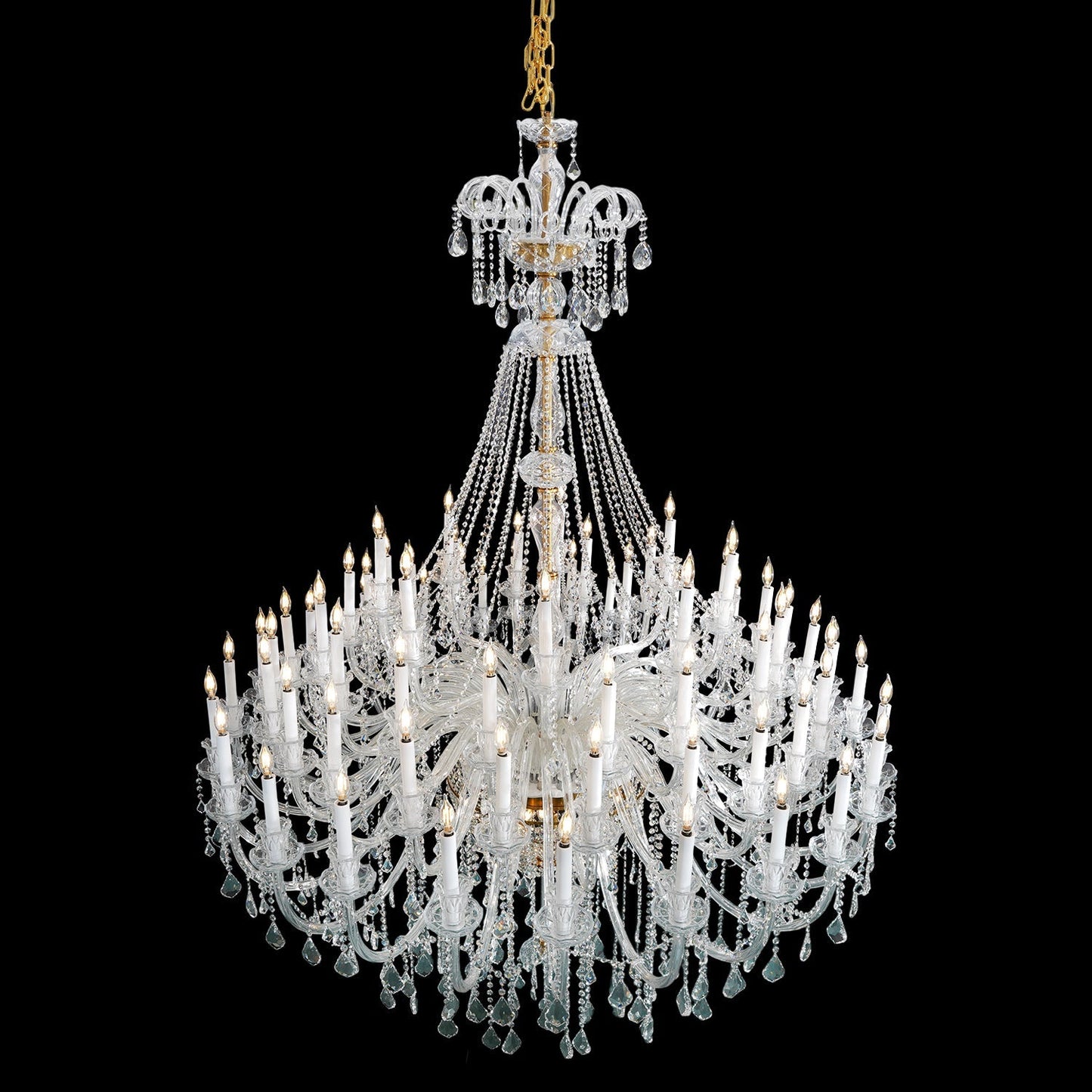 Morylighting Grand Italianate Crystal Candle Chandelier - Background Shot
