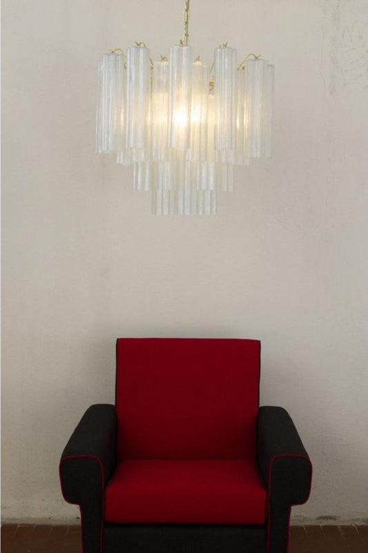 1990s Vintage Italian Opaline Glass Pendant Light - view 2 | morylighting