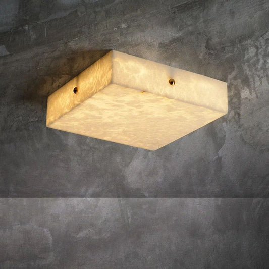 Alabaster Square Flushmount 15.8"L 19.7"L