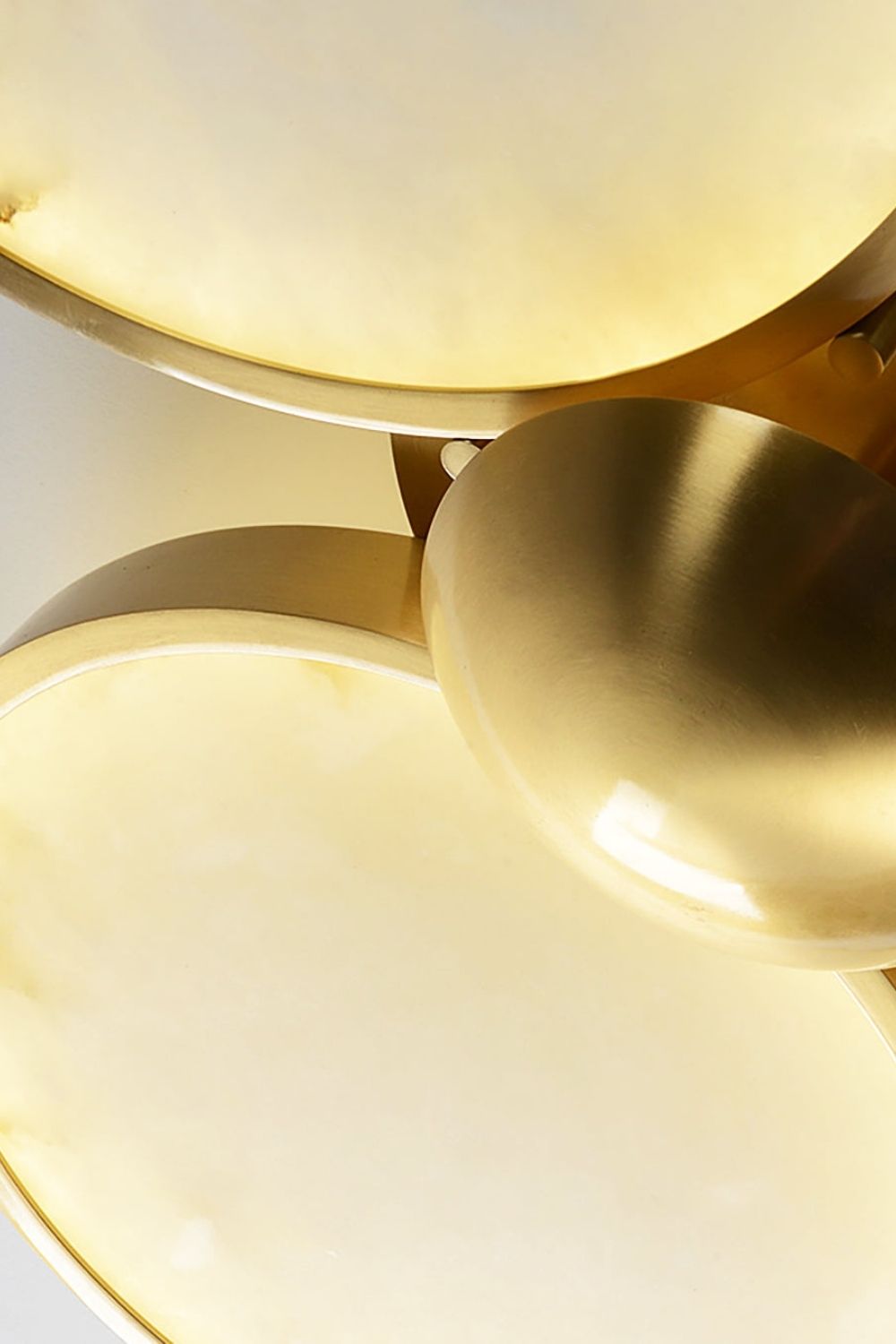 Alabaster Modern Disc Ceiling Light - view 11 | morylighting