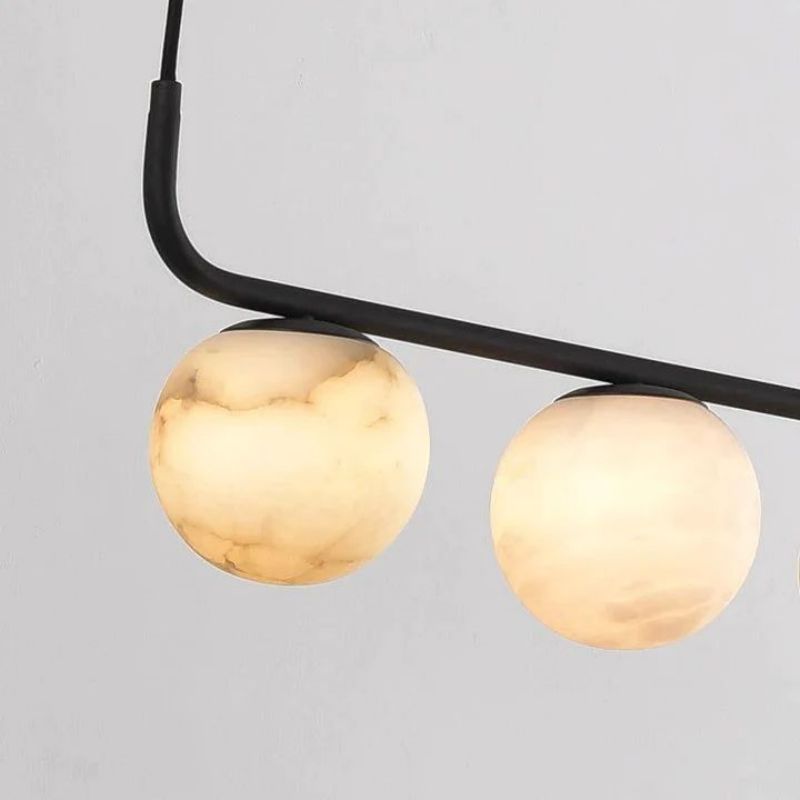 Alabaster Global Linear Chandelier 40"L