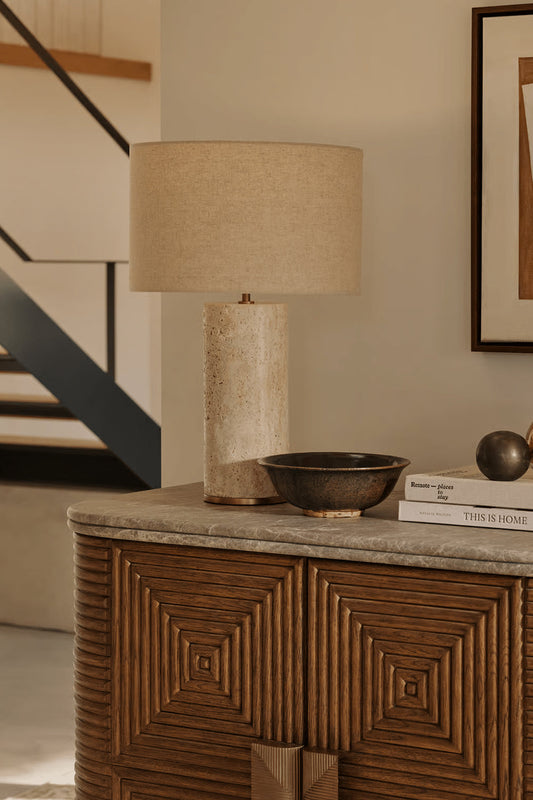 Aria Stone Table Lamp - view 2 | morylighting