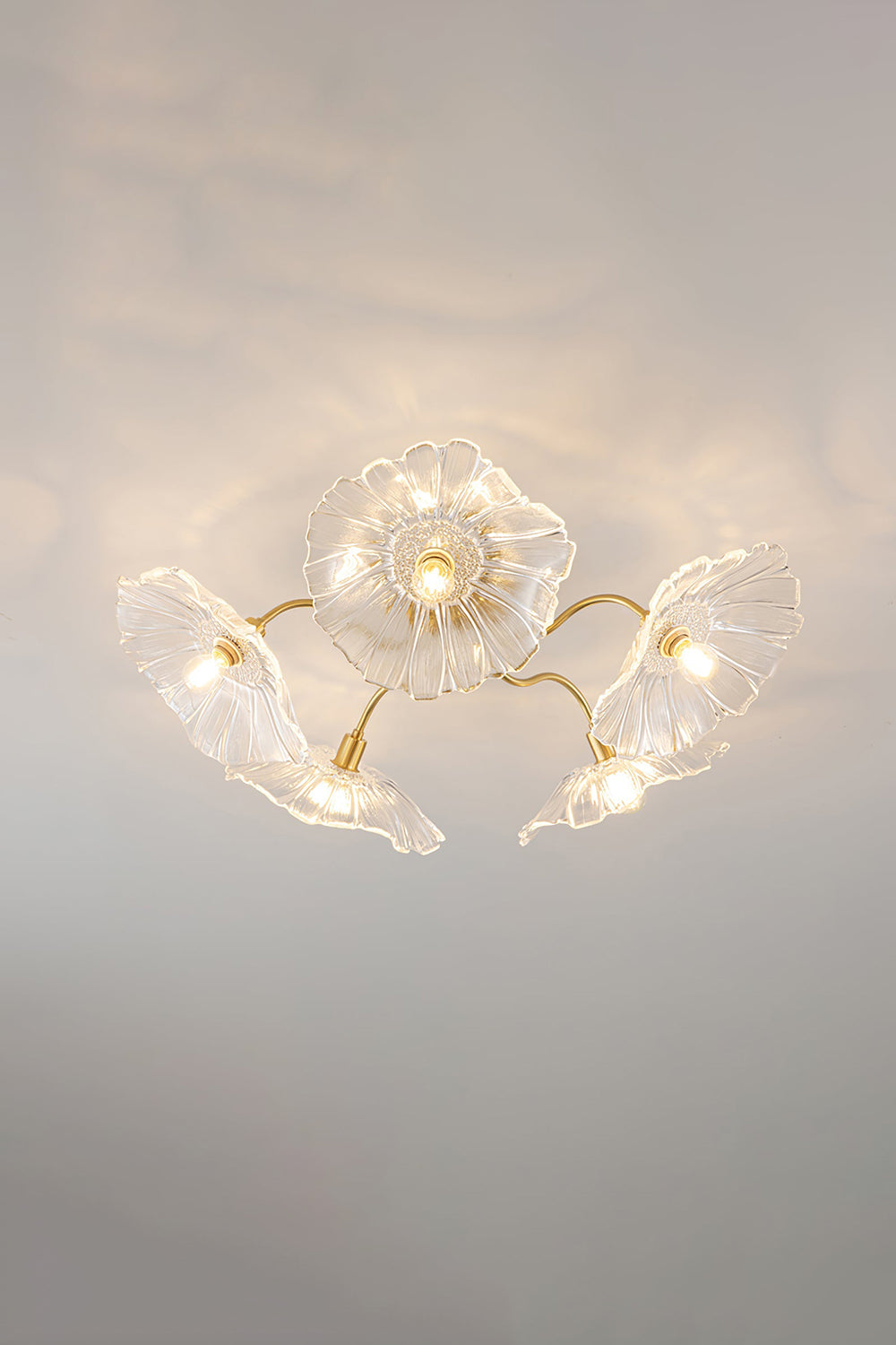 Blossom Petal Glass Ceiling Lamp - view 17 | morylighting