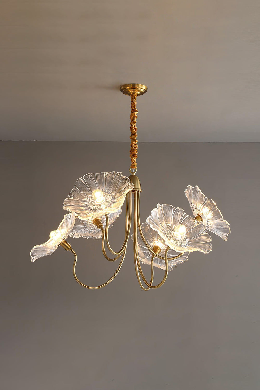 Blossom Petal Glass Chandelier - view 17 | morylighting