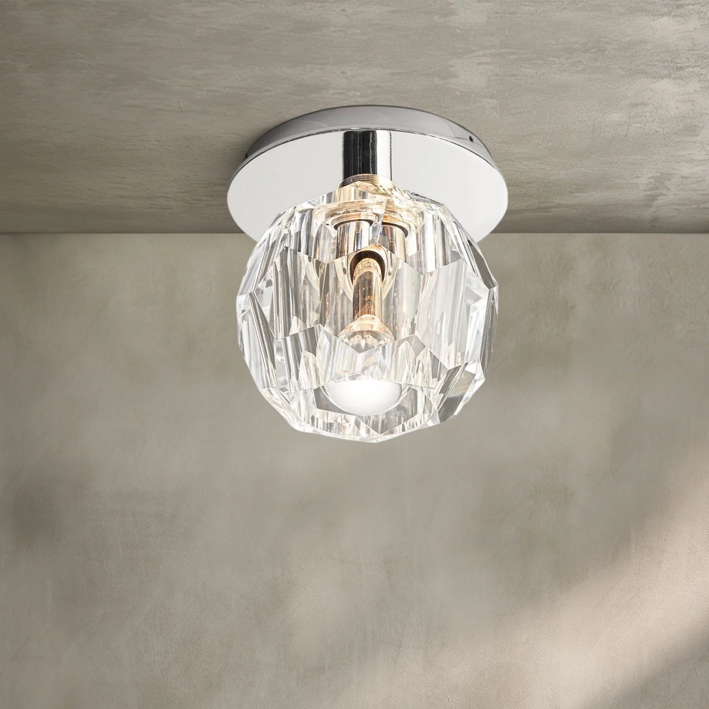 Bouble De Crystal Single Flushmount