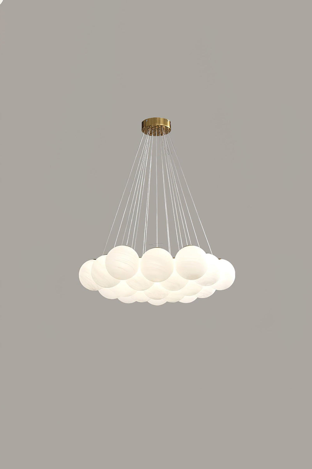 Bubble Glass Cluster Chandelier - view 10 | morylighting