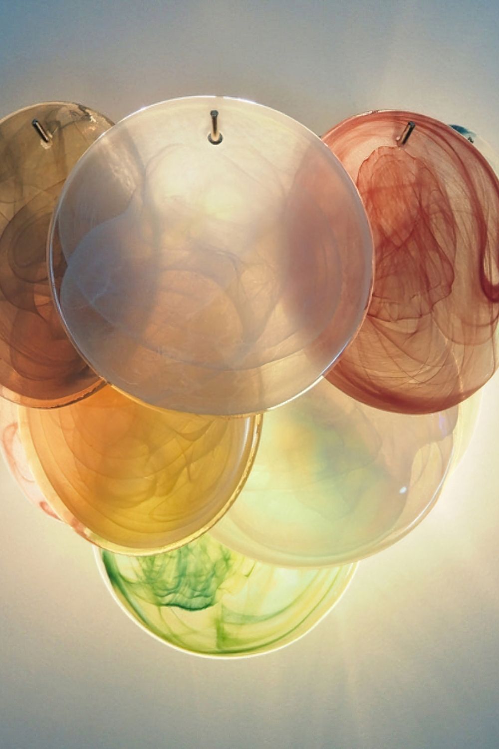 Colorful Art Glass Discs Wall Lamp - view 19 | morylighting