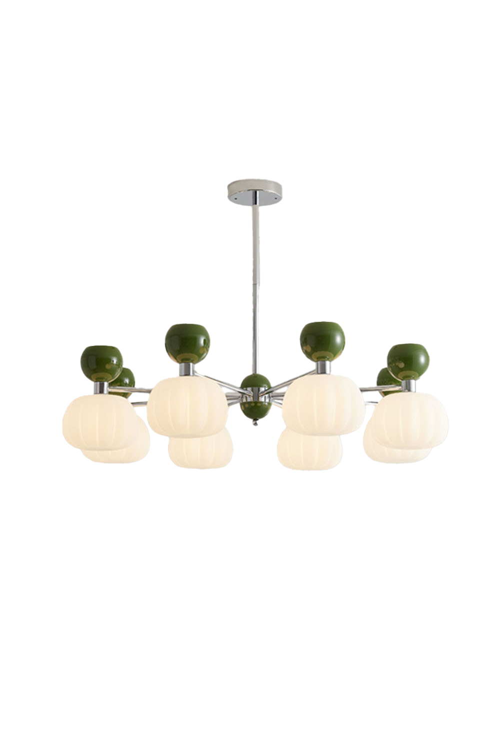 Cream Pumpkin Chandelier - view 23 | morylighting