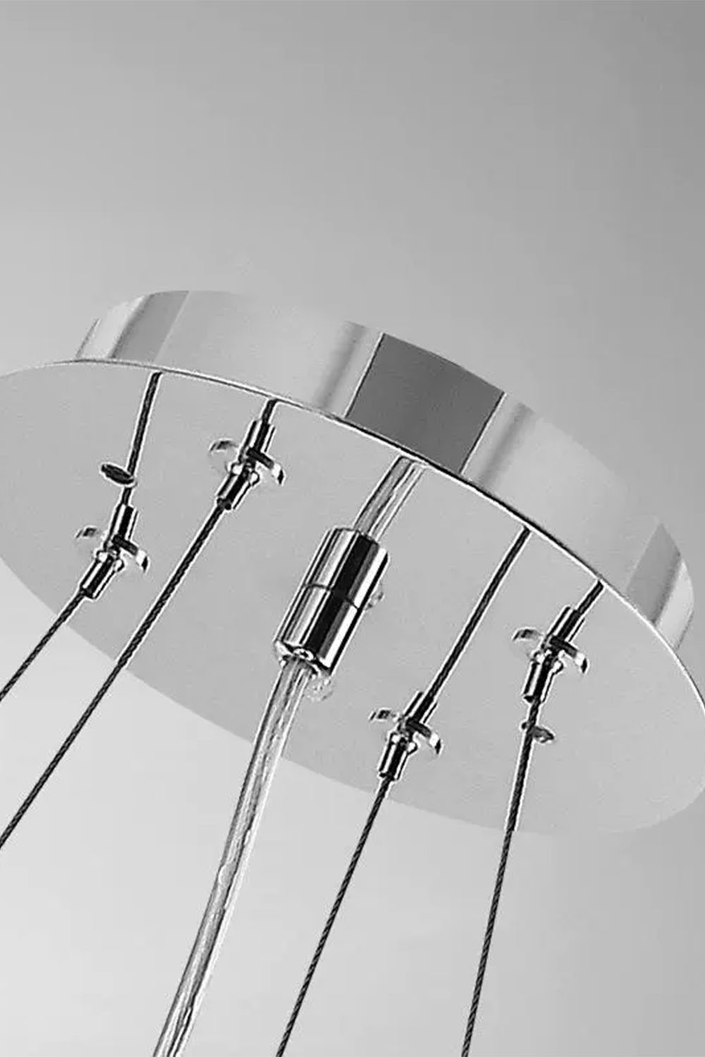 Crystal Chrome Chandelier - view 5 | morylighting