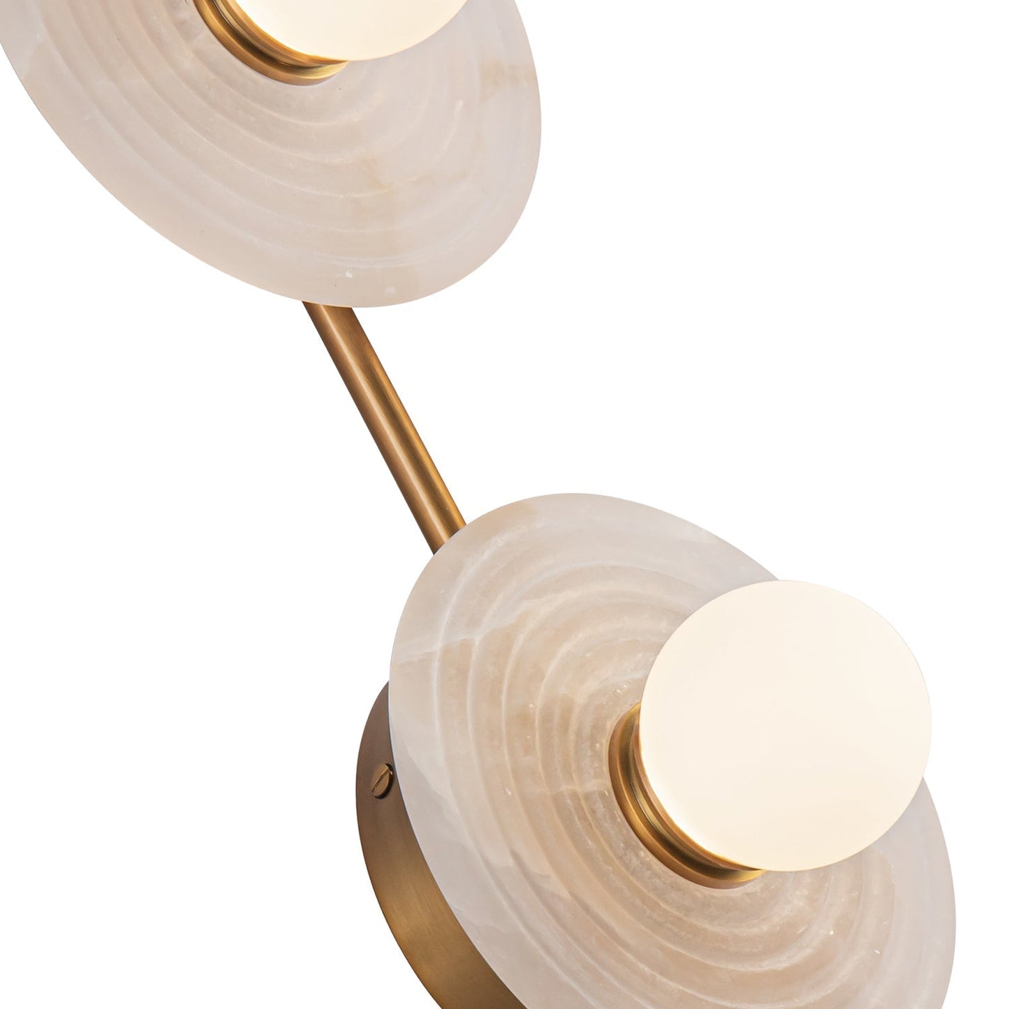 Dahlia Double Alabaster Wall Sconce