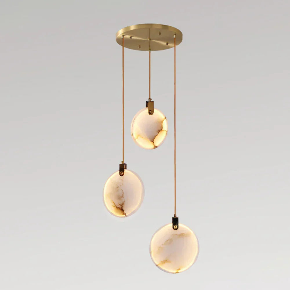 Moonshade Natural Marble Pendant Light Fixture