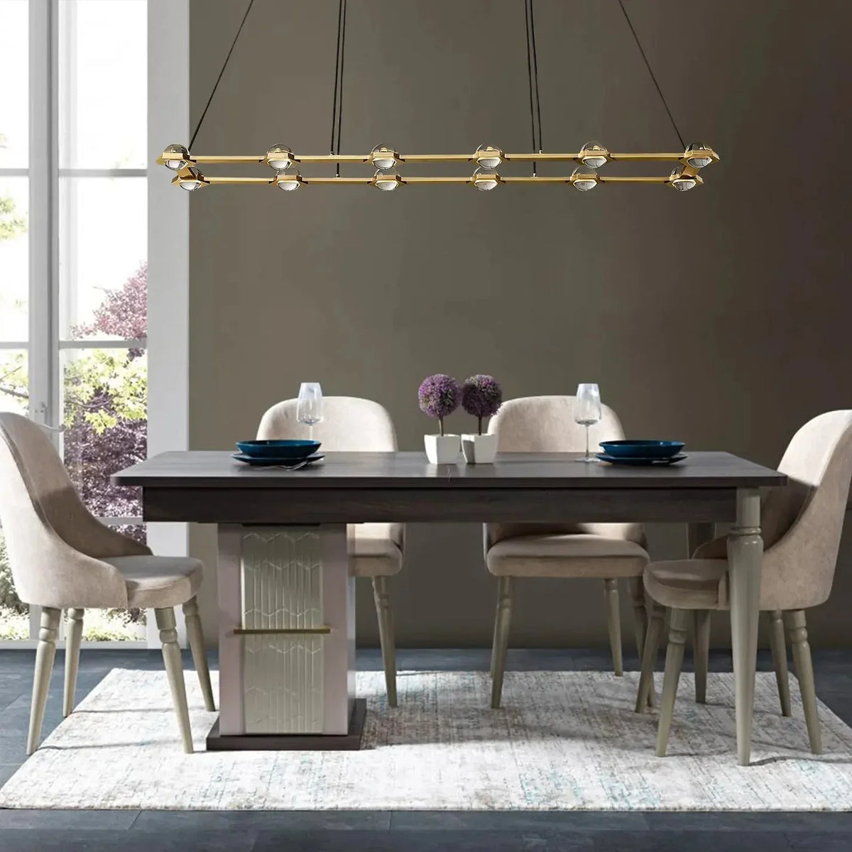Ecletant Rectangular Chandelier