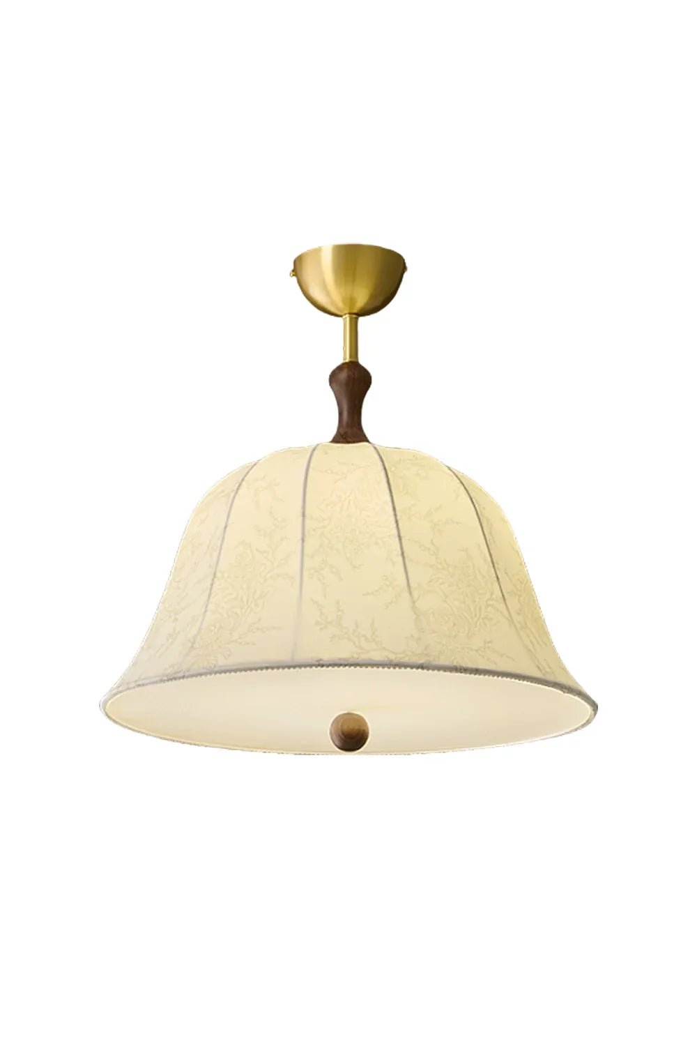 Fabric Brass Pendant Lamp - view 13 | morylighting