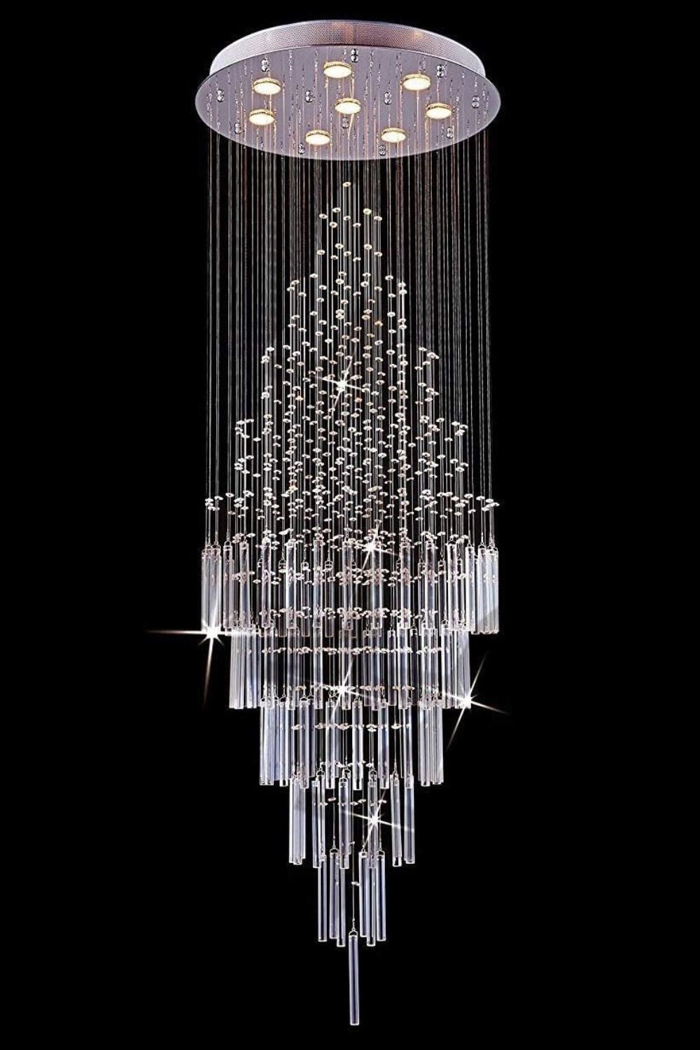 Floating Castle Raindrop Crystal Chandelier - morylighting