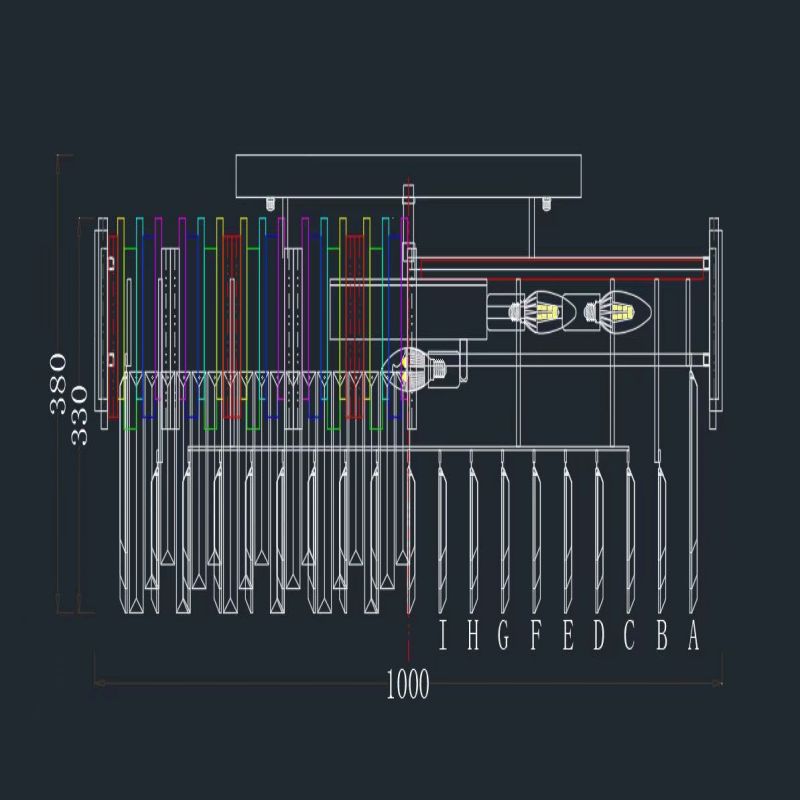 Fusion Flush Mount Chandelier