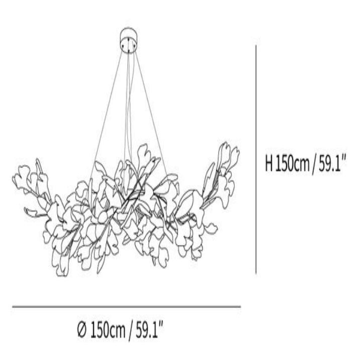 Gingko Luxury Chandelier Style F - Morylighting