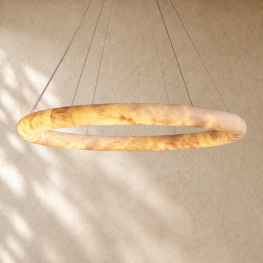 Halimas Halo Alabaster Chandelier