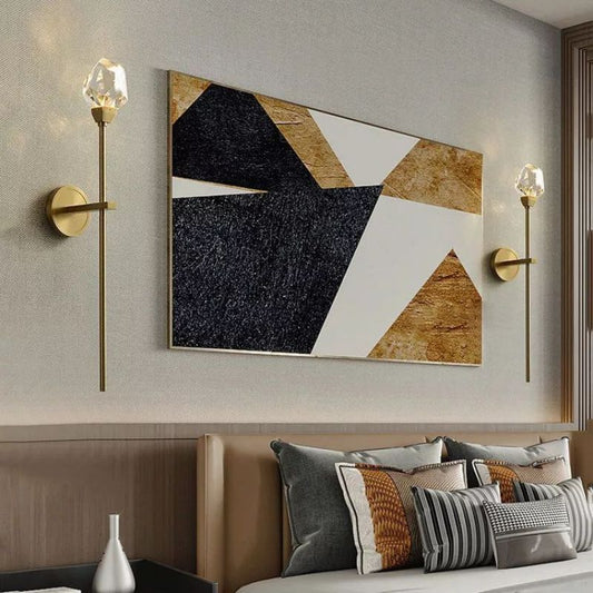 LA Nicole Crystal Prisms Wall Sconce