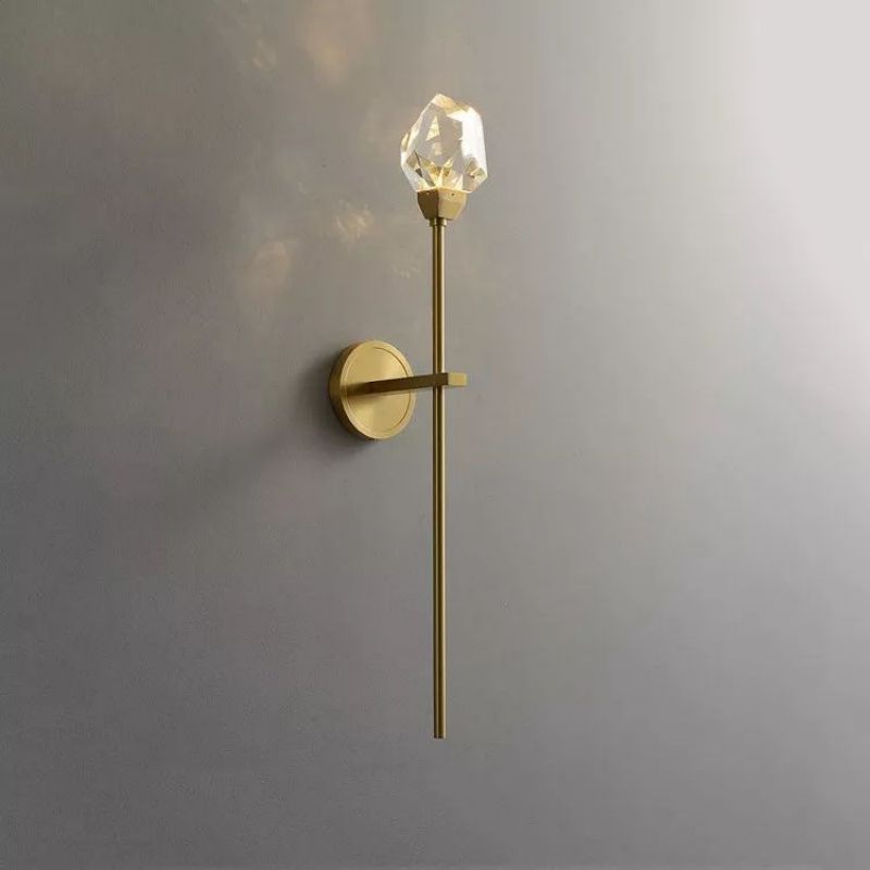 LA Nicole Crystal Prisms Wall Sconce