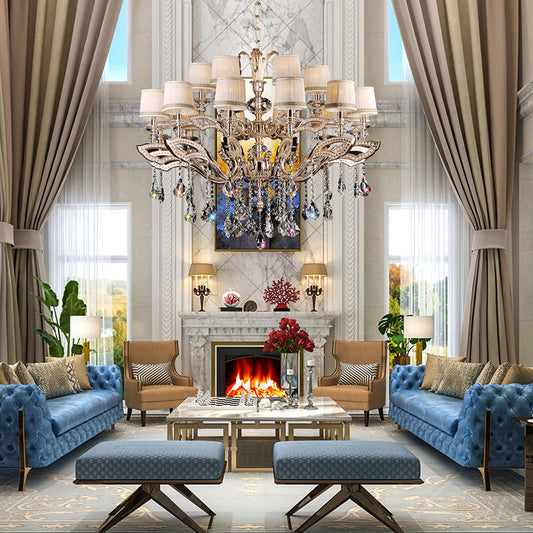 Maria Crystal Classic Chandelier 44" 18 Lights - morylighting