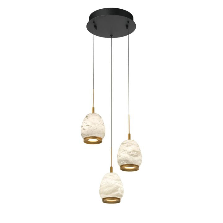 Morylighting Alabaster Orb LED Pendant - Background Shot