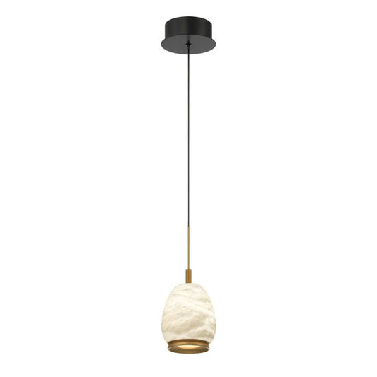 Alabaster Round LED Pendant