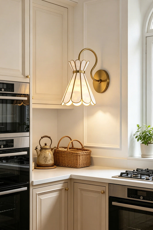 Magnolia Shell Wall Light for Kitchen | Samu Lamp