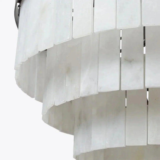 Modern Alabaster Tiered Chandelier - morylighting