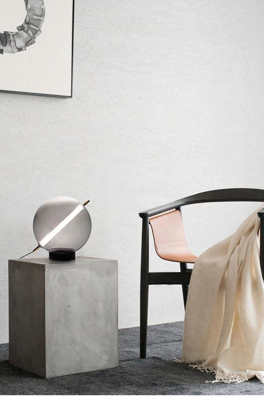 Minimalist Glass Ball Pendant Light - view 7 | morylighting