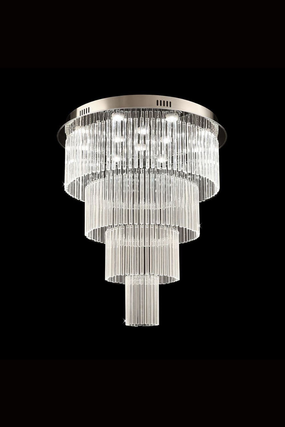 Multi Layers Round Raindrop Chandelier - morylighting