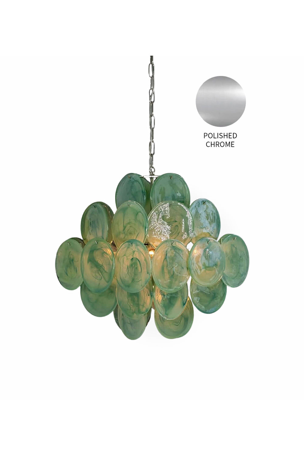Art Green Disks Chandelier - view 17 | morylighting