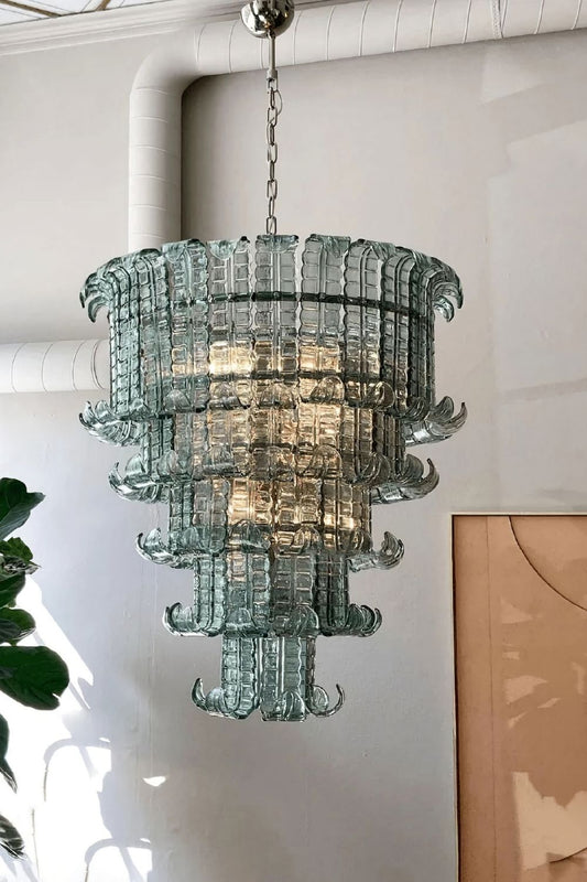 Art Palm Leaf Chandelier - view 2 | morylighting