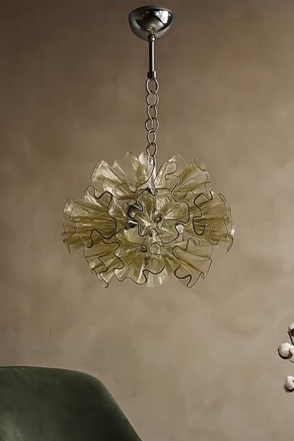 Art flower-shaped Glass Chandelier - view 8 | morylighting