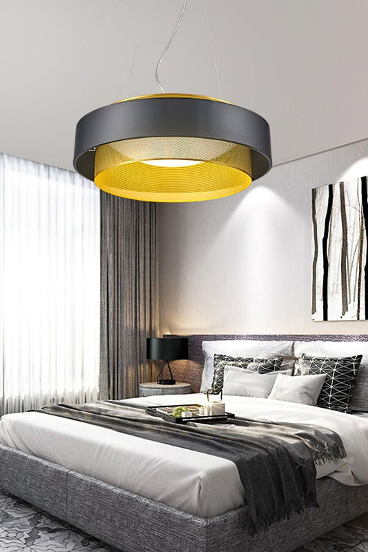 Nolan Vintage Gold Pendant Light - view 2 | morylighting